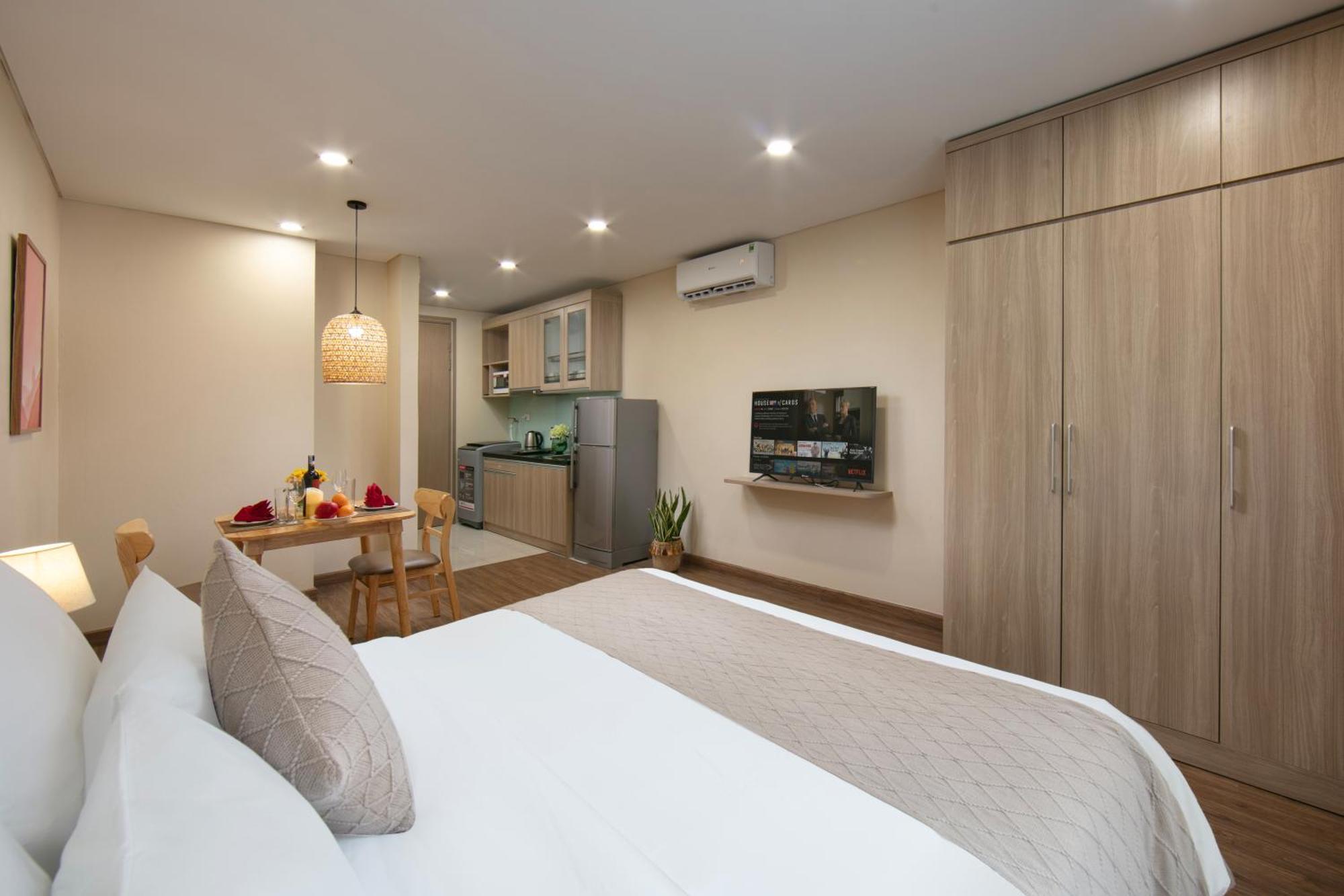 Hb Serviced Apartment - Lac Long Quan ハノイ市 エクステリア 写真